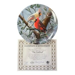 The Cardinal Birds Of Your Garden Collection Collectible Plate